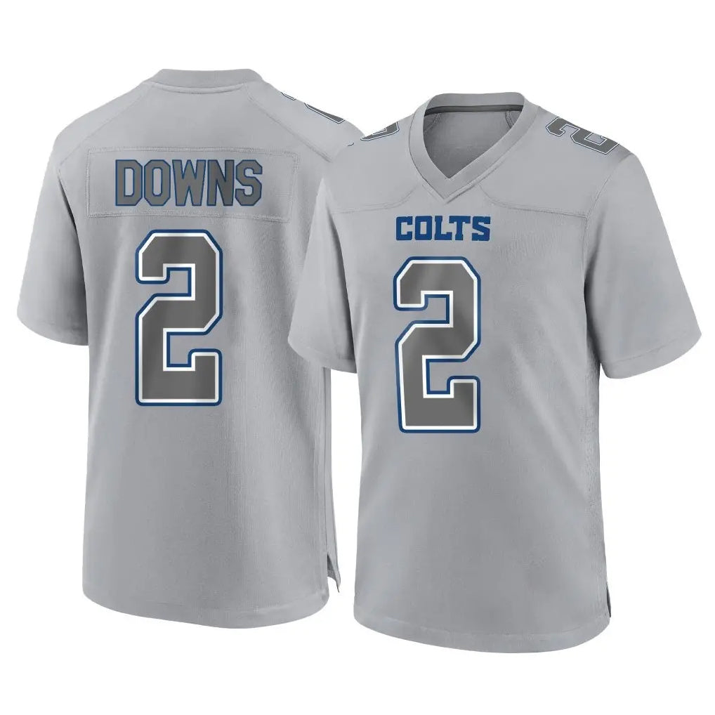 Pkot IN.Colts #2 Josh Downs Player Gray Atmosphere Fashion Home Game Stitched Jerseys