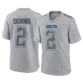 Pkot IN.Colts #2 Josh Downs Player Gray Atmosphere Fashion Home Game Stitched Jerseys