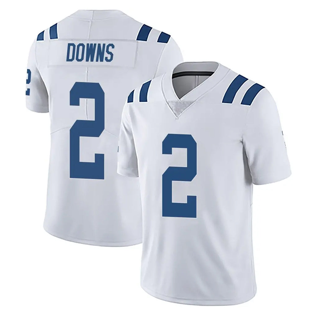 Pkot IN.Colts #2 Josh Downs Player White Limited Vapor Untouchable Home Game Stitched Jerseys