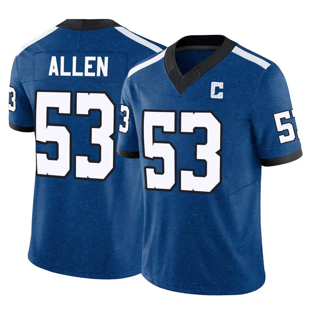 Pkot IN.Colts #53 CJ Allen Player Royal Limited Indiana Nights Alternate Vapor F.U.S.E. Home Game Stitched Jerseys