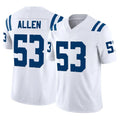 Pkot IN.Colts #53 CJ Allen Player White Limited Vapor F.U.S.E. Home Game Stitched Jerseys
