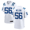Pkot IN.Colts #56 Quenton Nelson Player White Home Game Stitched Jerseys