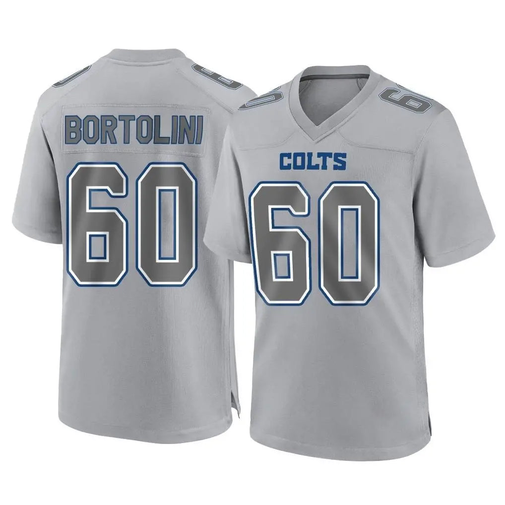 Pkot IN.Colts #60 Tanor Bortolini Player Gray Atmosphere Fashion Home Game Stitched Jerseys