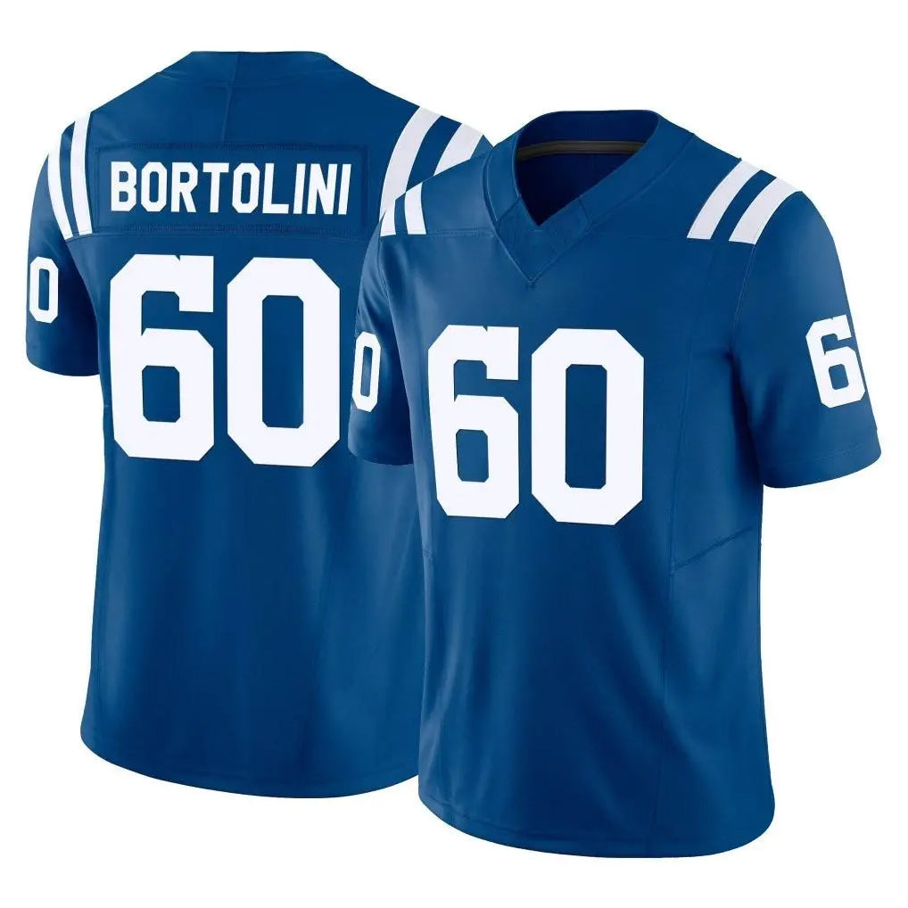 Pkot IN.Colts #60 Tanor Bortolini Player Royal Limited Vapor F.U.S.E. Home Game Stitched Jerseys