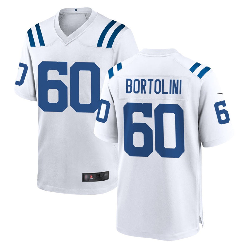 Pkot IN.Colts #60 Tanor Bortolini Player White Home Game Stitched Jerseys