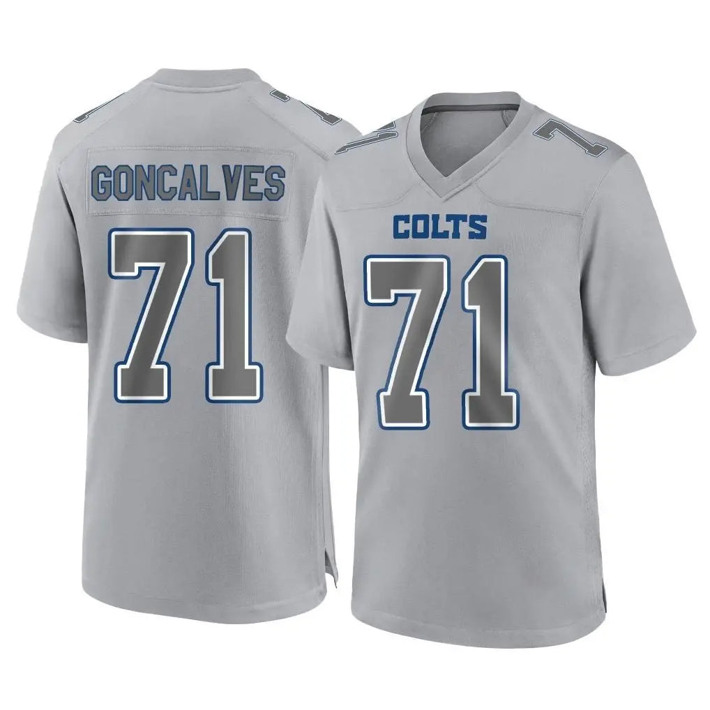 Pkot IN.Colts #71 Matt Goncalves Player Gray Atmosphere Fashion Home Game Stitched Jerseys