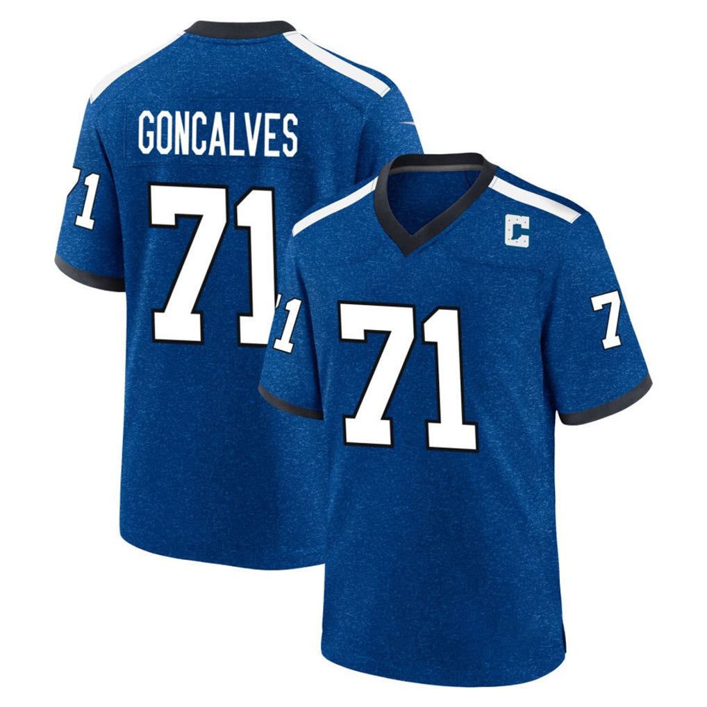 Pkot IN.Colts #71 Matt Goncalves Player Royal Alternate Indiana Nights Home Game Stitched Jerseys