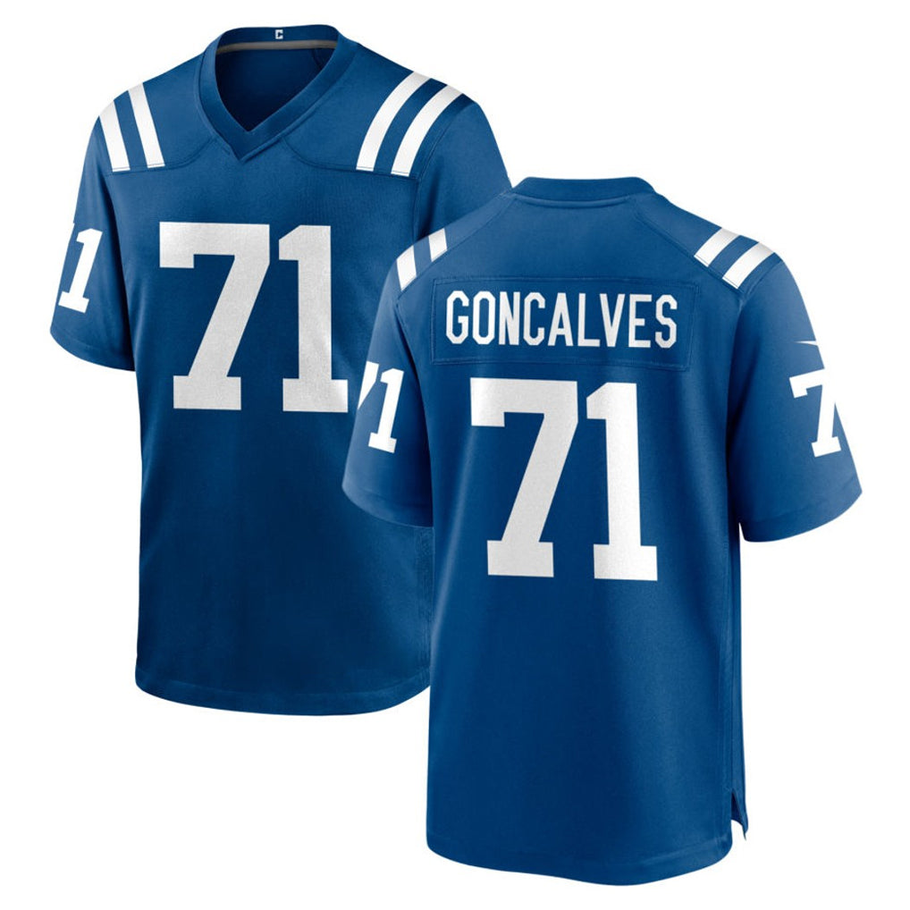 Pkot IN.Colts #71 Matt Goncalves Player Royal Home Game Stitched Jerseys