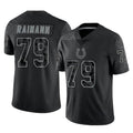 Pkot IN.Colts #79 Bernhard Raimann Player Black Reflective Limited Game Stitched Jerseys