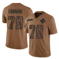 Pkot IN.Colts #79 Bernhard Raimann Player Brown Salute To Service Limited Stitched Jerseys