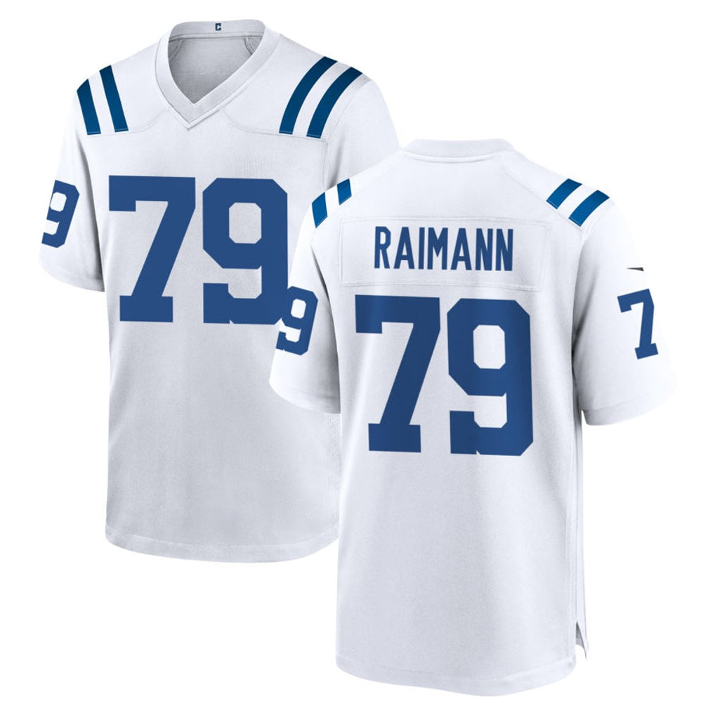 Pkot IN.Colts #79 Bernhard Raimann Player White Home Game Stitched Jerseys