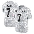 Pkot IN.Colts #7 Charvarius Ward Sr. Player Arctic Camo Salute To Service Limited Game Stitched Jerseys