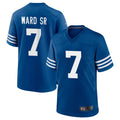 Pkot IN.Colts #7 Charvarius Ward Sr. Player Royal Limited Home Game Stitched Jerseys