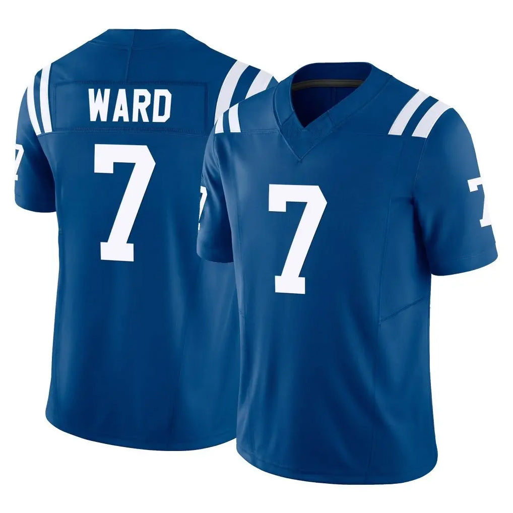 Pkot IN.Colts #7 Charvarius Ward Sr. Player Royal Limited Vapor F.U.S.E. Home Game Stitched Jerseys