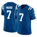 Pkot IN.Colts #7 Charvarius Ward Sr. Player Royal Limited Vapor F.U.S.E. Home Game Stitched Jerseys