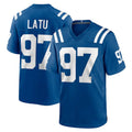 Pkot IN.Colts #97 Laiatu Latu Player Royal Home Game Stitched Jerseys