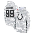 Pkot IN.Colts #99 DeForest Buckner Player Arctic Camo Salute to Service Hoodies Limited Game Stitched Jerseys