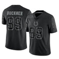 Pkot IN.Colts #99 DeForest Buckner Player Black Reflective Limited Game Stitched Jerseys