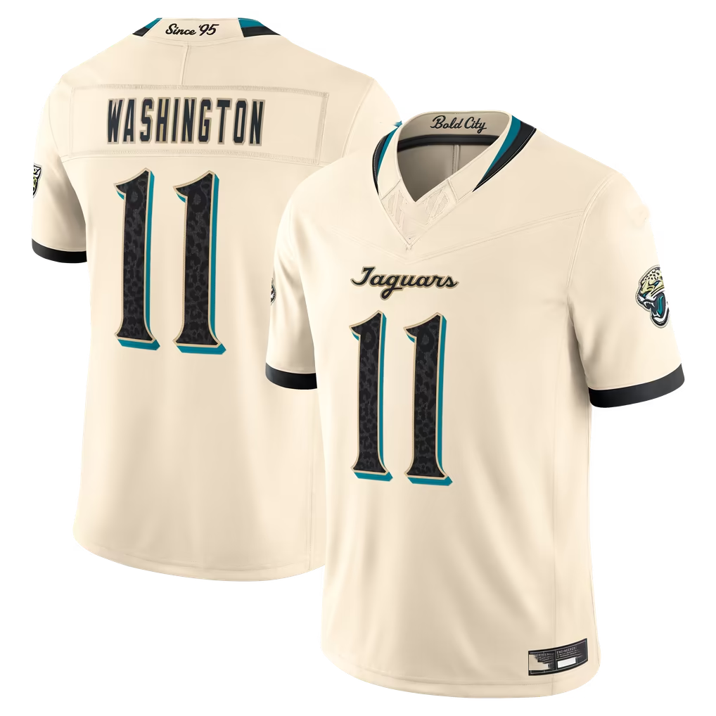 pkot J.Jaguars #11 Parker Washington Natural 2026 Rivalries Collection Limited Stitched Jerseys