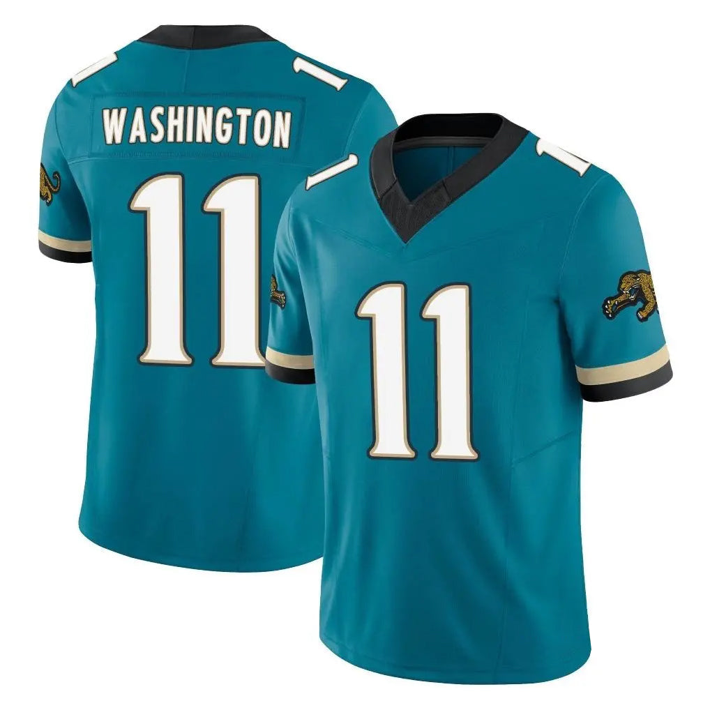 pkot J.Jaguars #11 Parker Washington Player Teal Prowler Throwback Vapor F.U.S.E. Limited Home Game Stitched Jerseys
