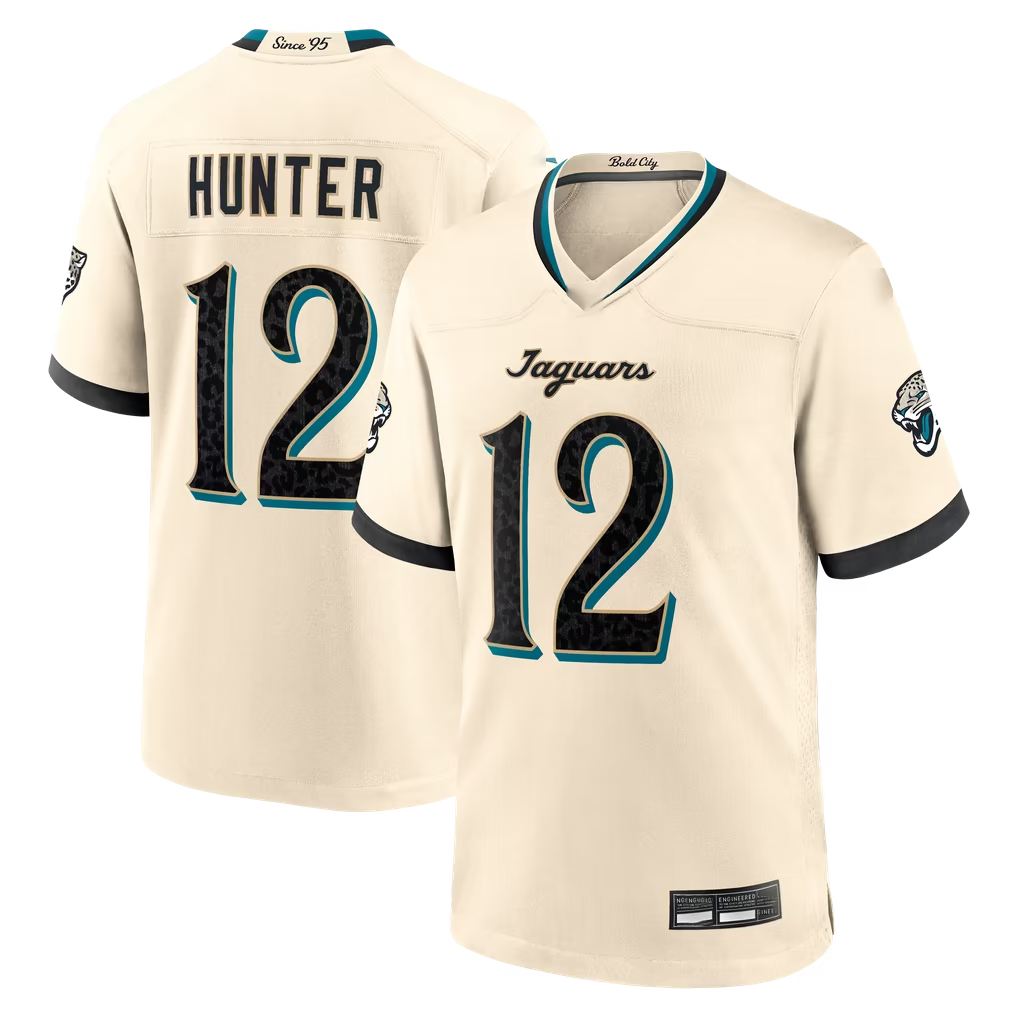 pkot J.Jaguars #12 Travis Hunter Natural 2026 Rivalries Collection Game Stitched Jerseys