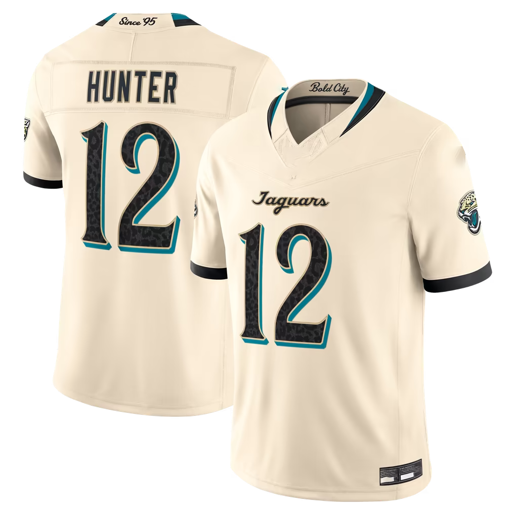 pkot J.Jaguars #12 Travis Hunter Natural 2026 Rivalries Collection Limited Stitched Jerseys