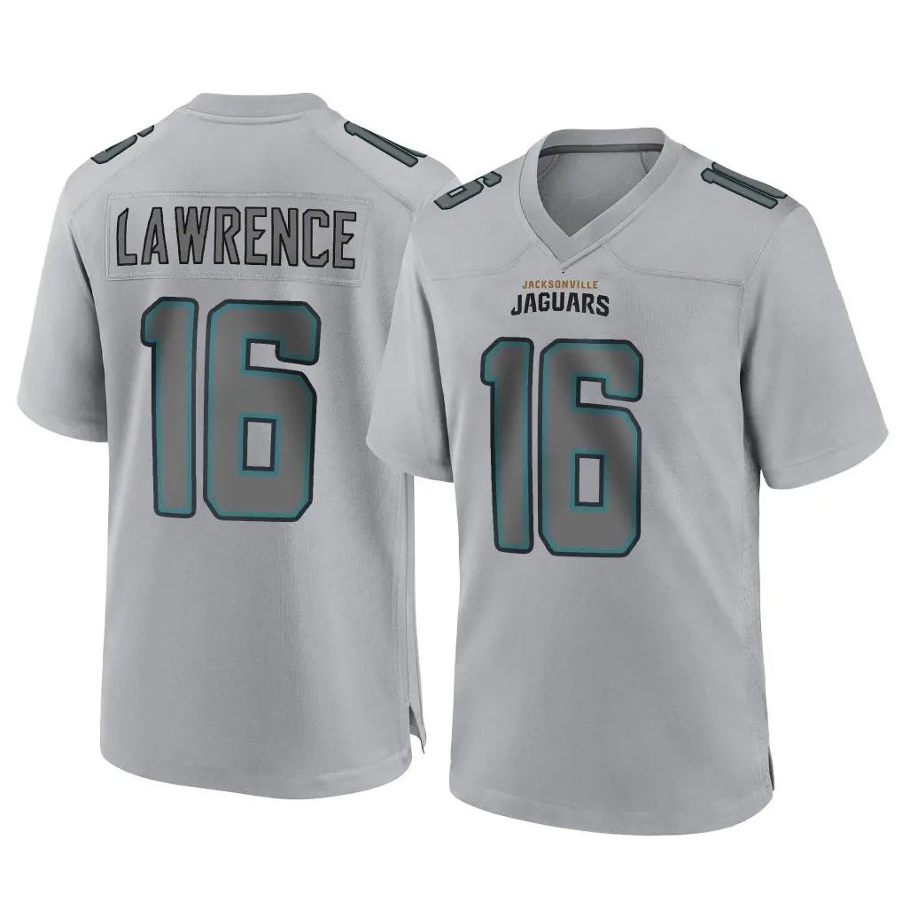pkot J.Jaguars #16 Trevor Lawrence Player Gray Atmosphere Fashion Home Game Stitched Jerseys