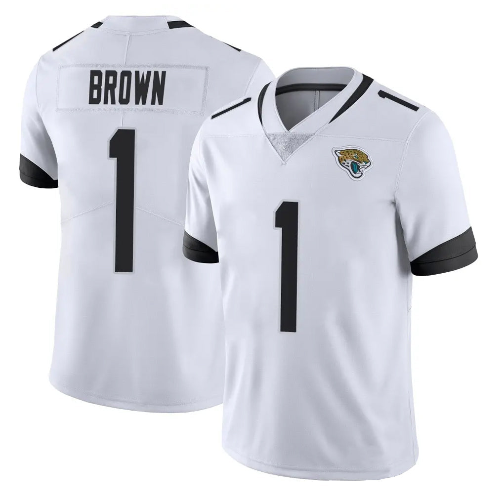 pkot J.Jaguars #1 Montaric Brown Player White Vapor Untouchable Limited Home Game Stitched Jerseys