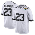 pkot J.Jaguars #23 Foyesade Oluokun Player White Home Game Stitched Jerseys