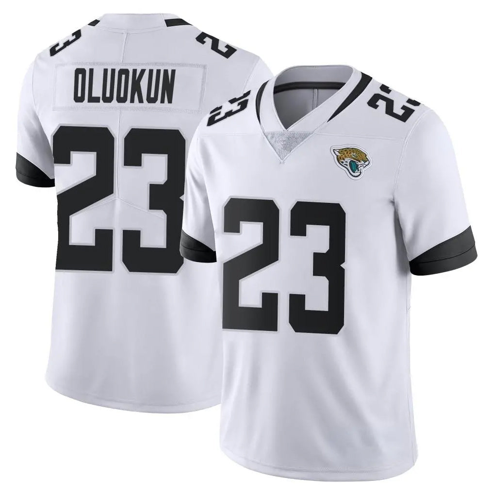 pkot J.Jaguars #23 Foyesade Oluokun Player White Vapor Untouchable Limited Home Game Stitched Jerseys