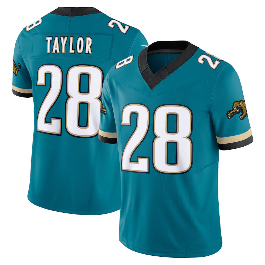pkot J.Jaguars #28 Fred Taylor Player Teal Prowler Throwback Vapor F.U.S.E. Limited Home Game Stitched Jerseys