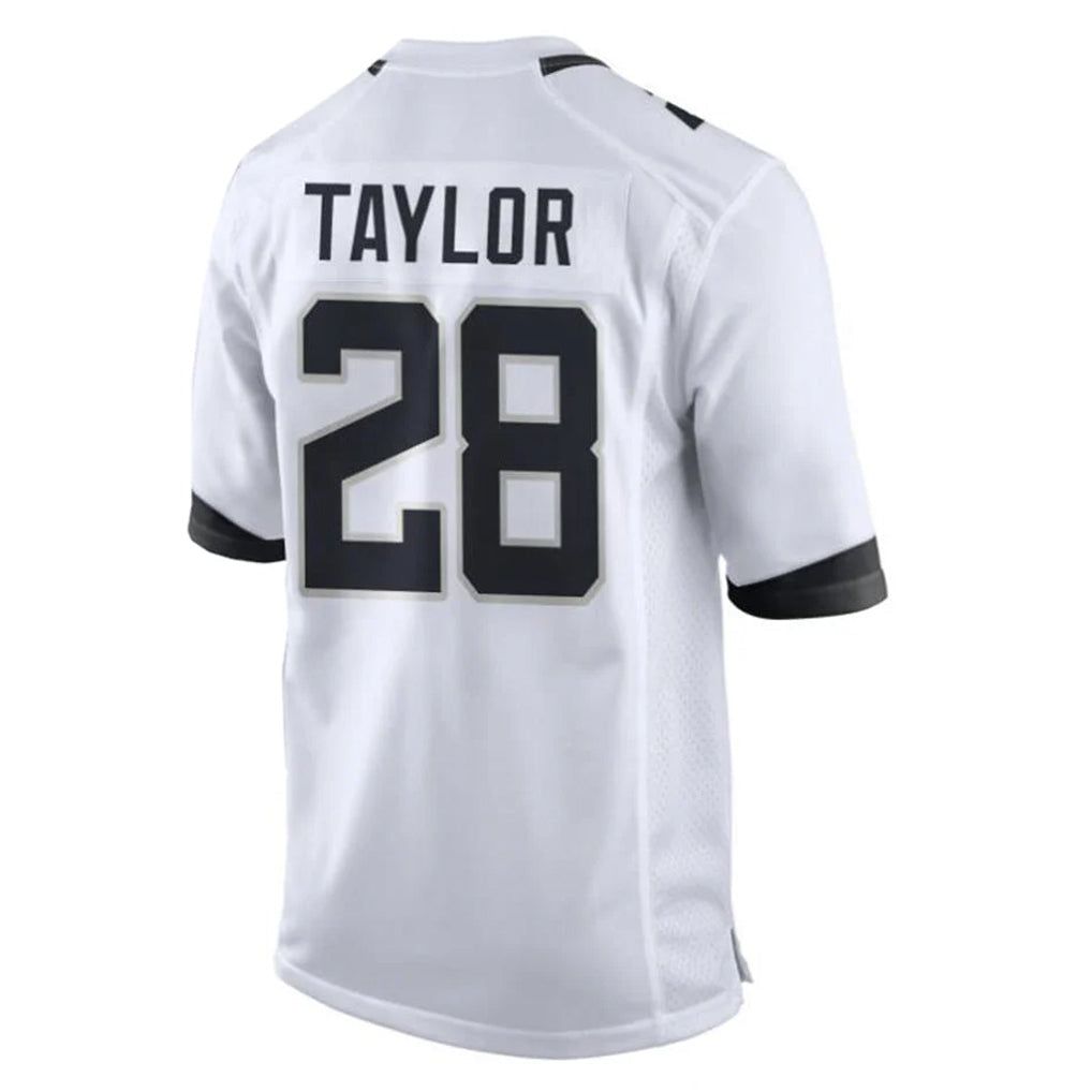 pkot J.Jaguars #28 Fred Taylor Player White Home Game Stitched Jerseys
