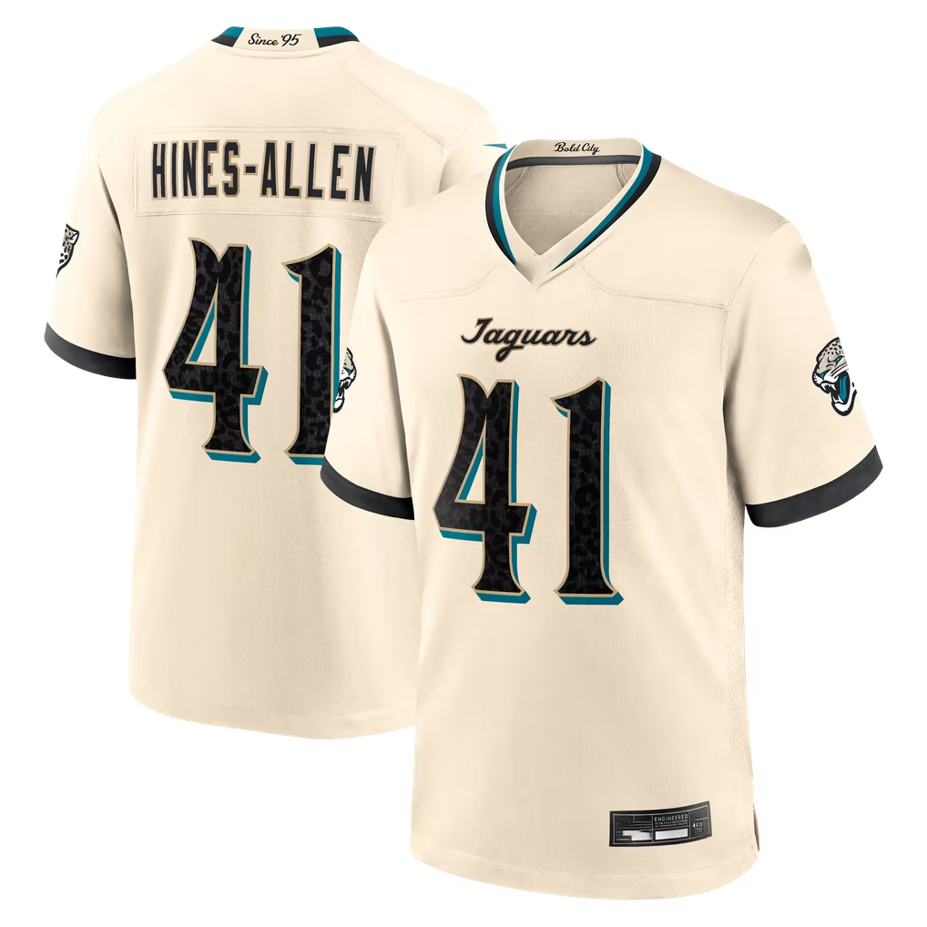 pkot J.Jaguars #41 Josh Hines-Allen Natural 2026 Rivalries Collection Game Stitched Jerseys