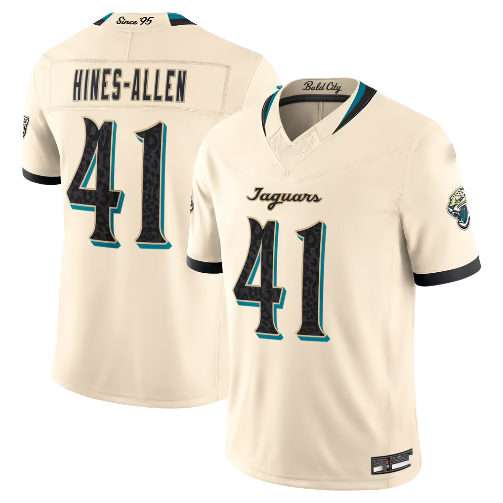 pkot J.Jaguars #41 Josh Hines-Allen Natural 2026 Rivalries Collection Limited Stitched Jerseys