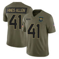 pkot J.Jaguars #41 Josh Hines-Allen Player Olive 2025 Salute To Service Limited Game Stitched Jerseys