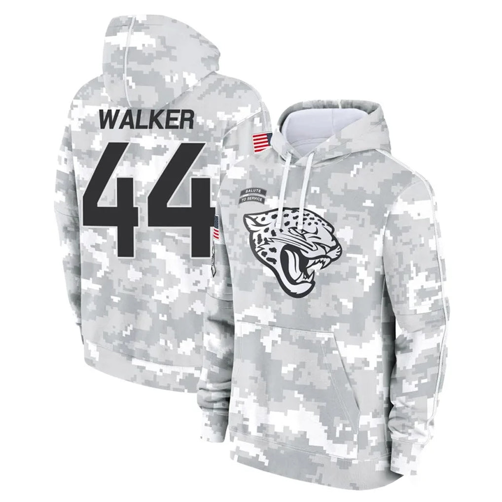 pkot J.Jaguars #44 Travon Walker Player Arctic Camo Salute to Service Hoodies Limited Game Stitched Jerseys