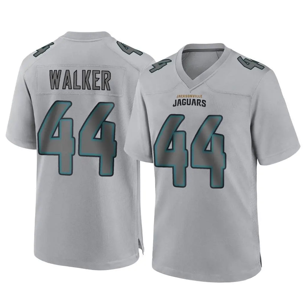 pkot J.Jaguars #44 Travon Walker Player Gray Atmosphere Fashion Home Game Stitched Jerseys