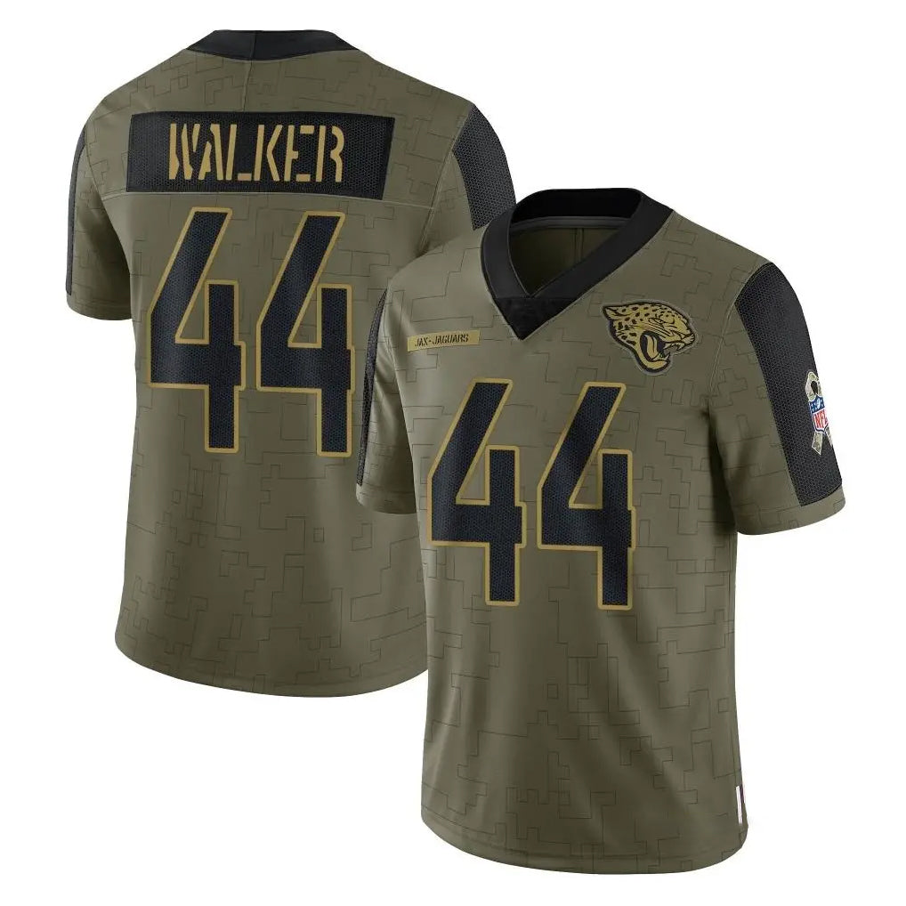 pkot J.Jaguars #44 Travon Walker Player Olive Salute To Service Limited Game Stitched Jerseys