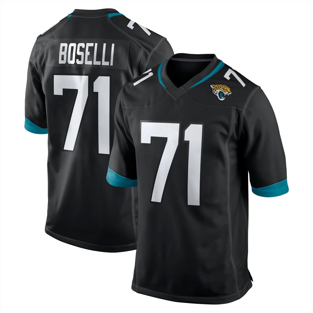 pkot J.Jaguars #71 Tony Boselli?Player Black Home Game Stitched Jerseys