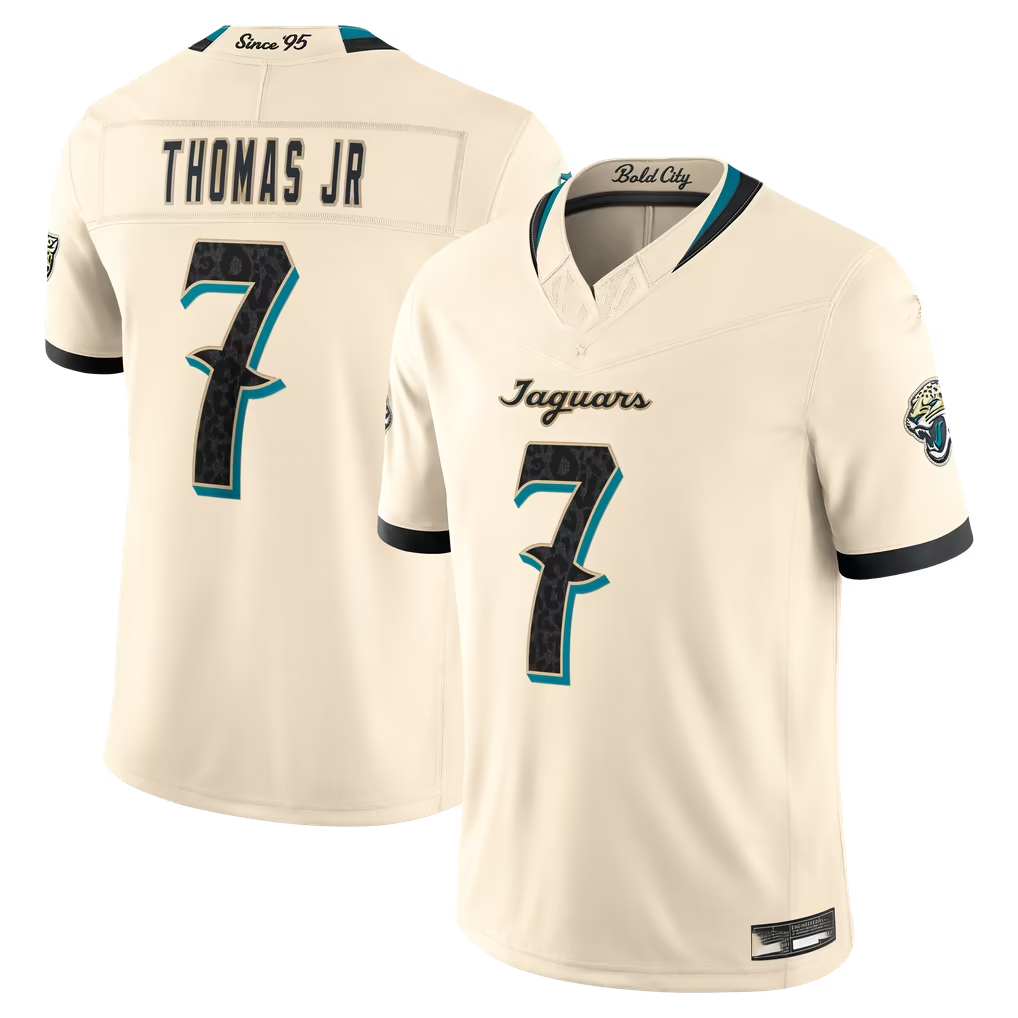 pkot J.Jaguars #7  Brian Thomas Jr. Natural 2026 Rivalries Collection Limited Stitched Jerseys