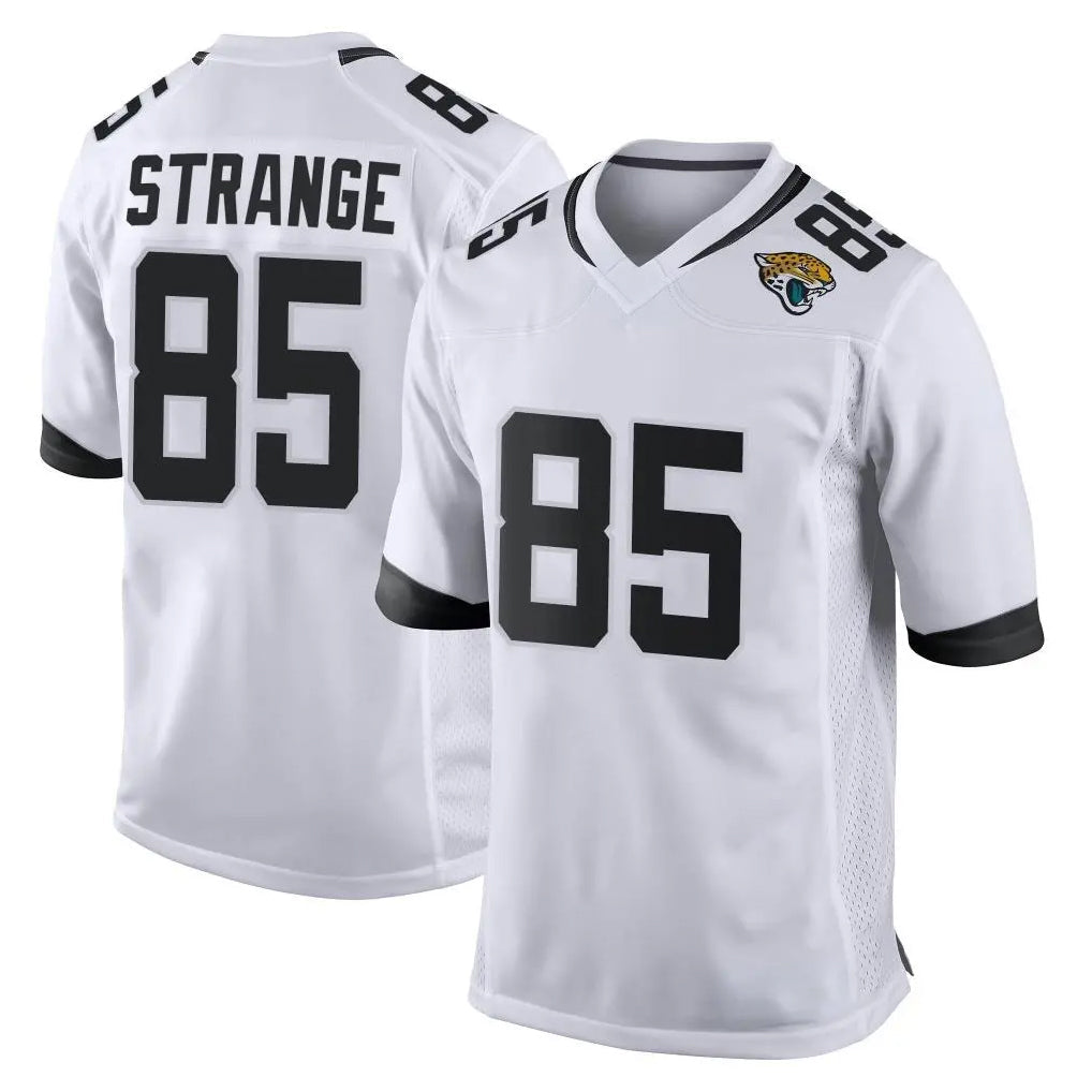 pkot J.Jaguars #85 Brenton Strange Player White Home Game Stitched Jerseys