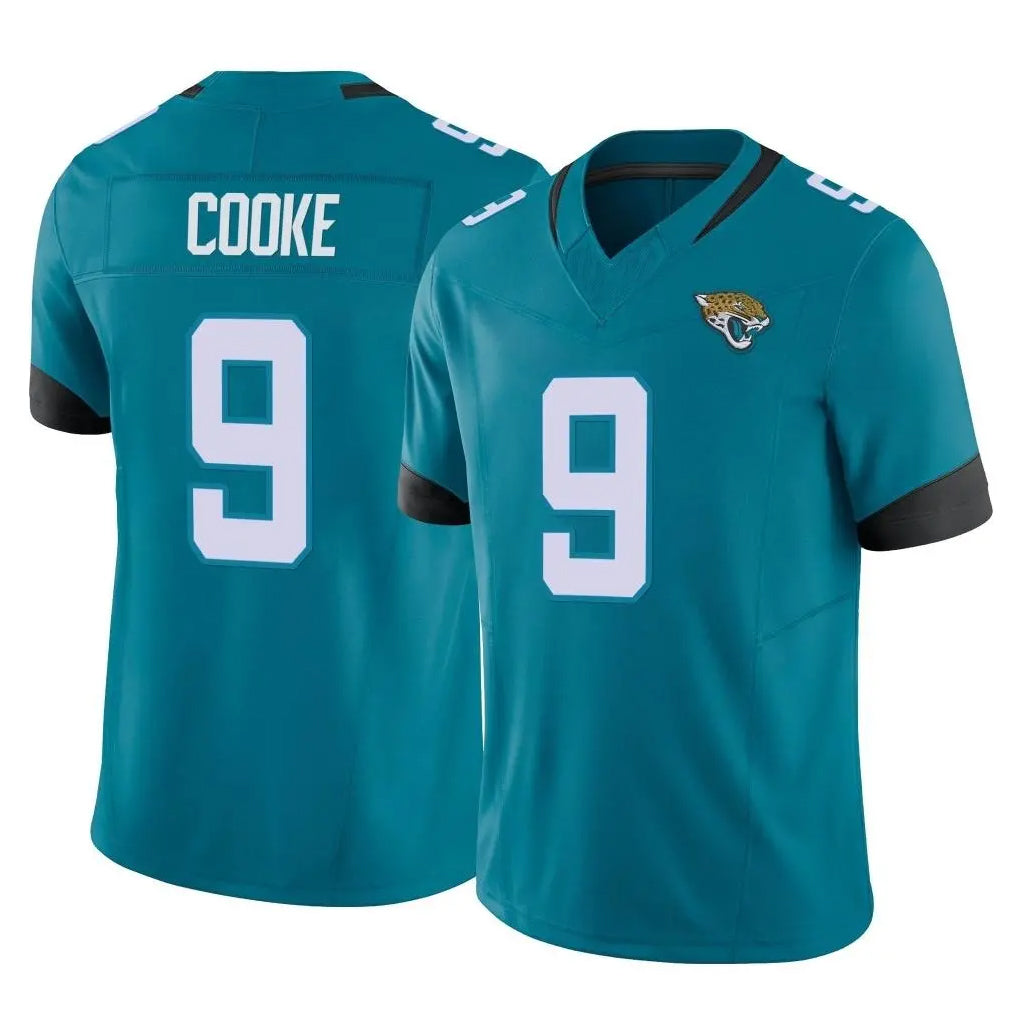 pkot J.Jaguars #9 Logan Cooke Player Teal Vapor F.U.S.E. Limited Home Game Stitched Jerseys
