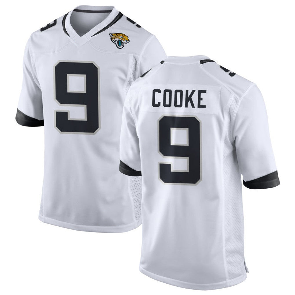 pkot J.Jaguars #9 Logan Cooke Player White Home Game Stitched Jerseys