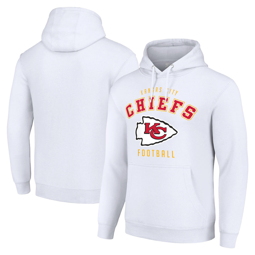 Pkot KC.Chiefs White Pullover Hoodies Limited Blank Player Stitched Jerseys