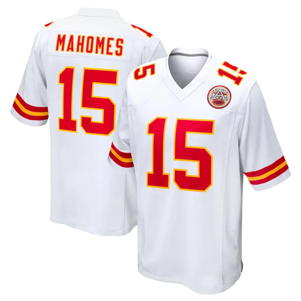 Pkot KC.Chiefs #15 Patrick Mahomes Player White Home Game Stitched Jerseys