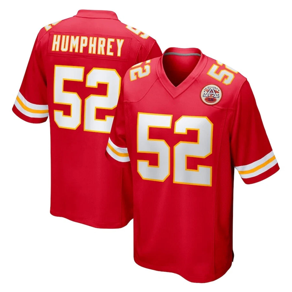 Pkot KC.Chiefs #52 Creed Humphrey Player Red Home Game Stitched Jerseys