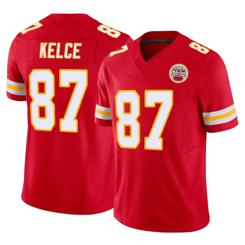 Pkot KC.Chiefs #87 Travis Kelce Player Red Limited Vapor F.U.S.E. Home Game Stitched Jerseys