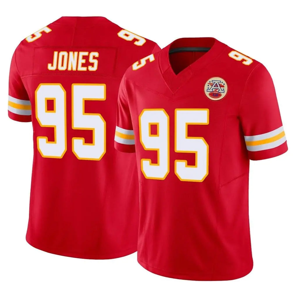 Pkot KC.Chiefs #95 Chris Jones Player Red Limited Vapor F.U.S.E. Home Game Stitched Jerseys