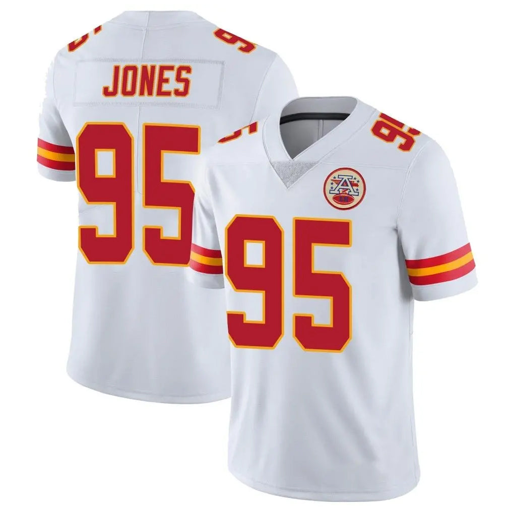 Pkot KC.Chiefs #95 Chris Jones Player White Limited Vapor Untouchable Home Game Stitched Jerseys
