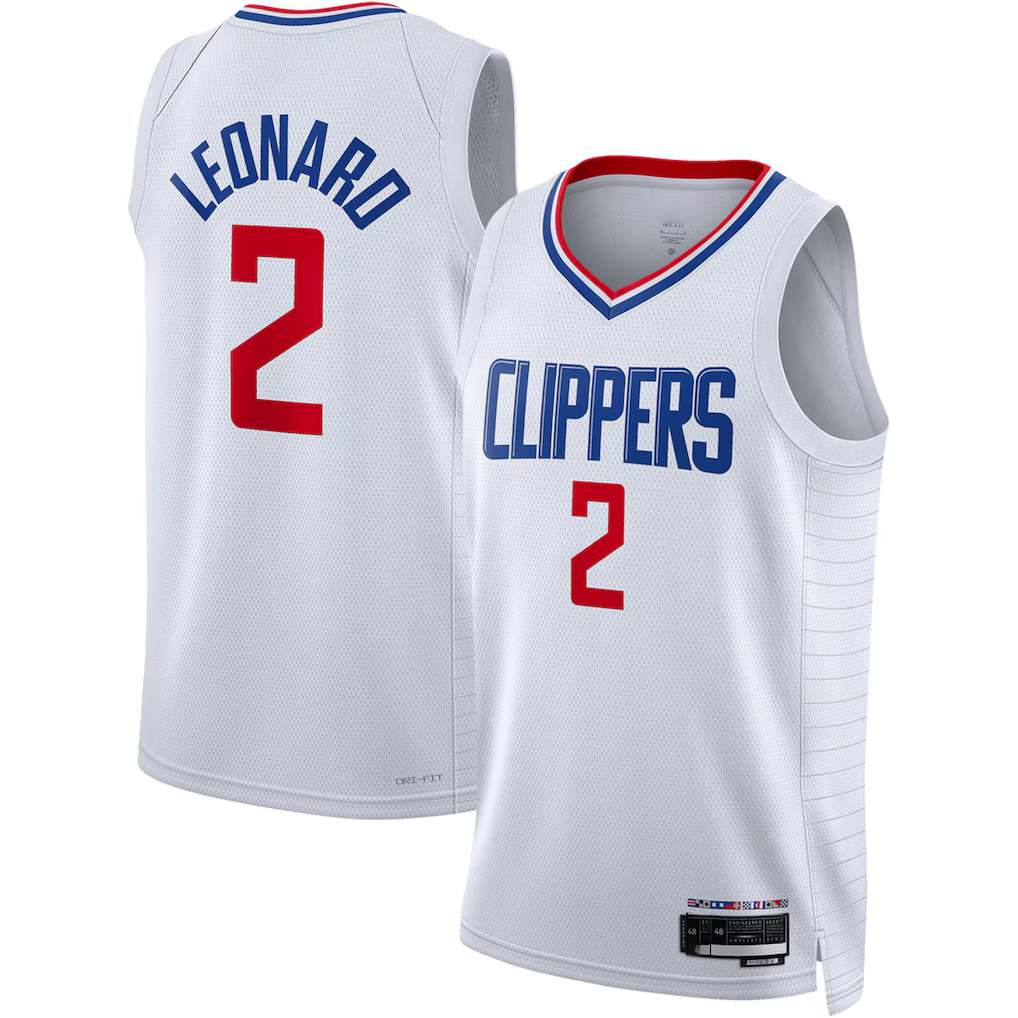 Pkot L.Clippers #2 Kawhi Leonard White Swingman Stitched Jerseys - Association Edition